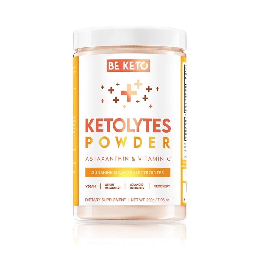 BeKeto Elektrolyty Ketolytes v prášku 200 g s pomarančovou príchuťou