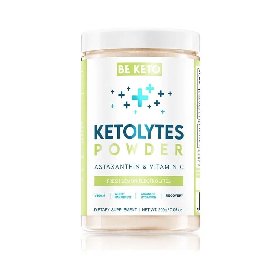 BeKeto Elektrolyty Ketolytes v prášku 200 g s citronovou příchutí