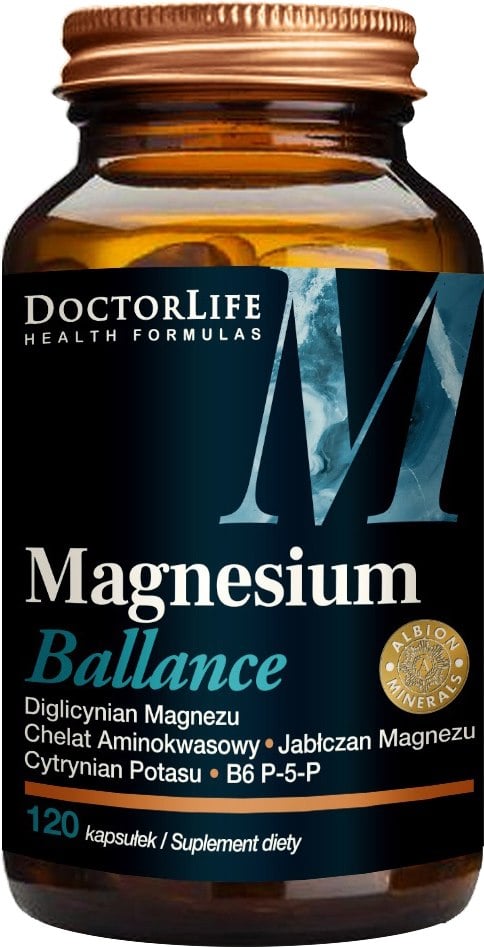 Doctor Life Magnesium Ballance Citrát + Malát + B6 120 kapsúl