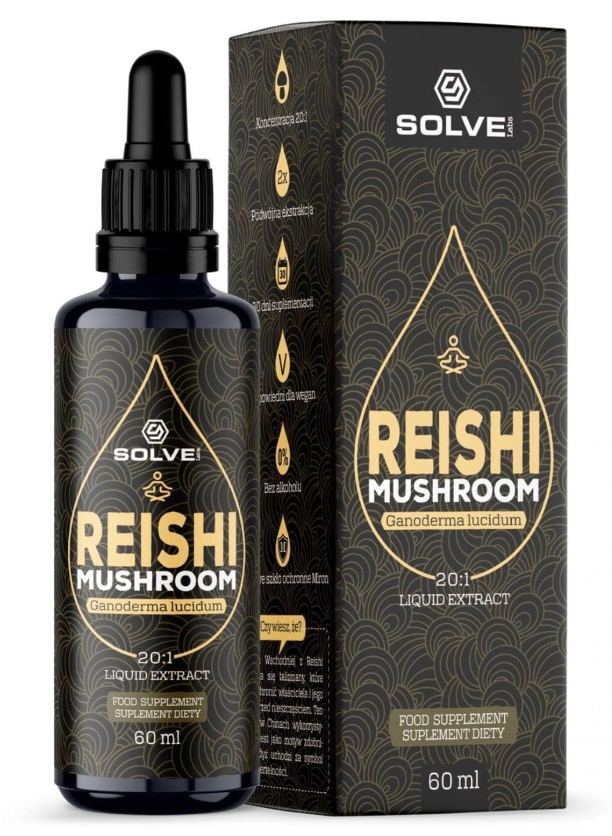 SolveLabs Ganoderma lucidum (Reishi) v kapkách 60 ml