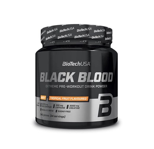 BioTech USA Black Blood NOX+ 340 g tropické ovocie