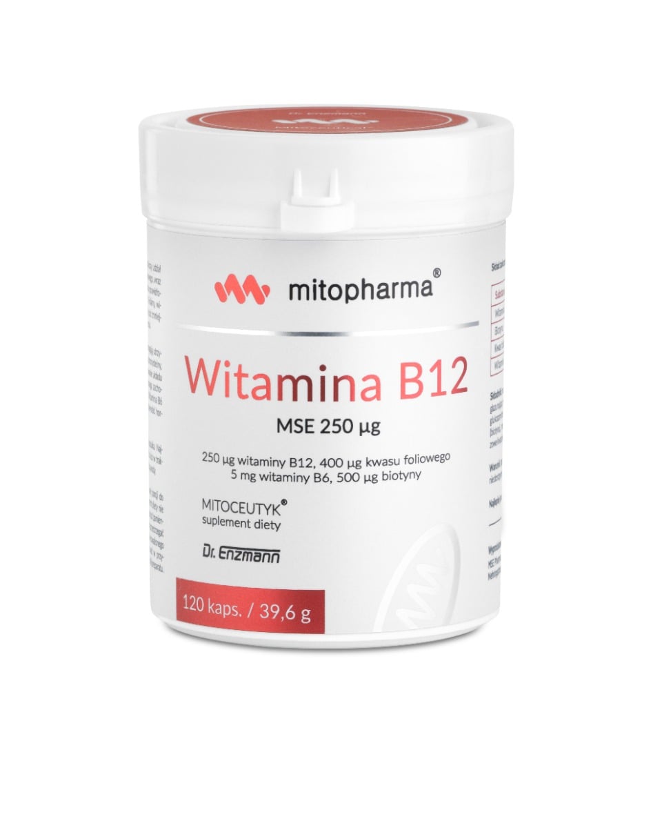 Mito-Pharma Vitamín B12 MSE 250 µg 120 kapslí
