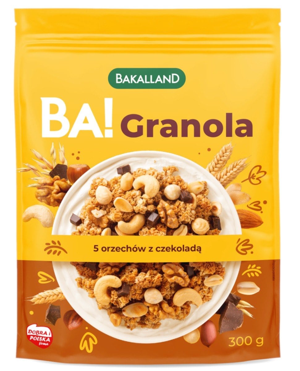 Bakalland BA! Granola 5 druhů ořechů 300 g