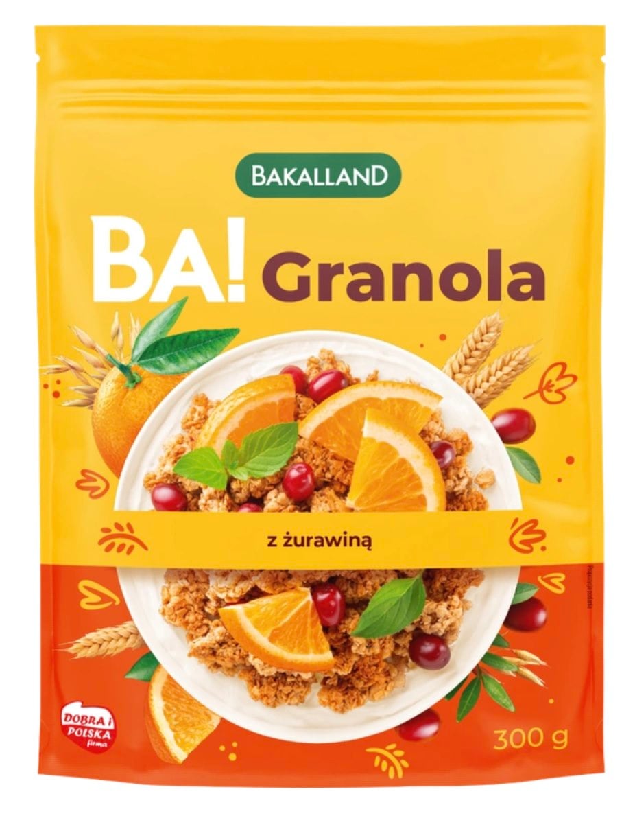 Bakalland BA! Granola s brusinkami 300 g