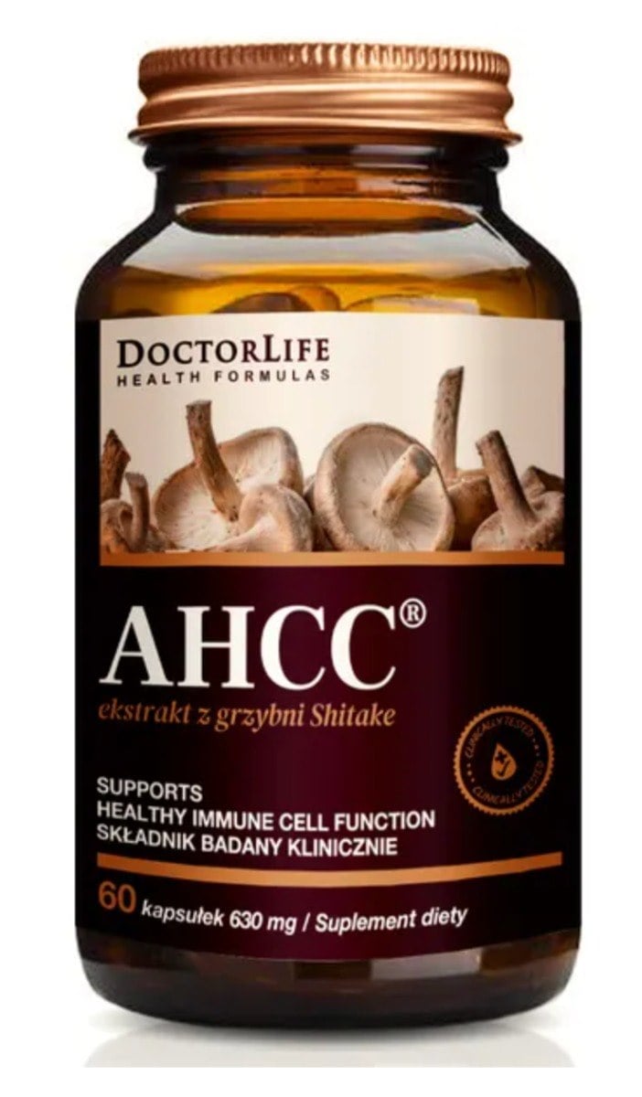 Doctor Life AHCC extrakt z mycélia shiitake 630 mg 60 kapsúl