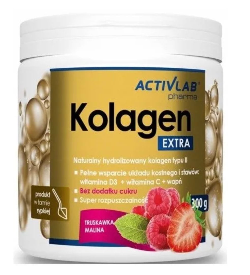 ActivLab Kolagén Extra s príchuťou malina a jahoda 300 g