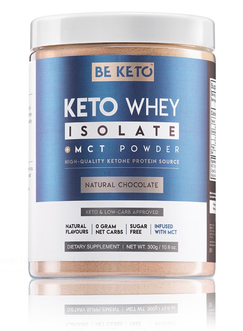 BeKeto proteínový izolát s MCT 300 g, čokoláda