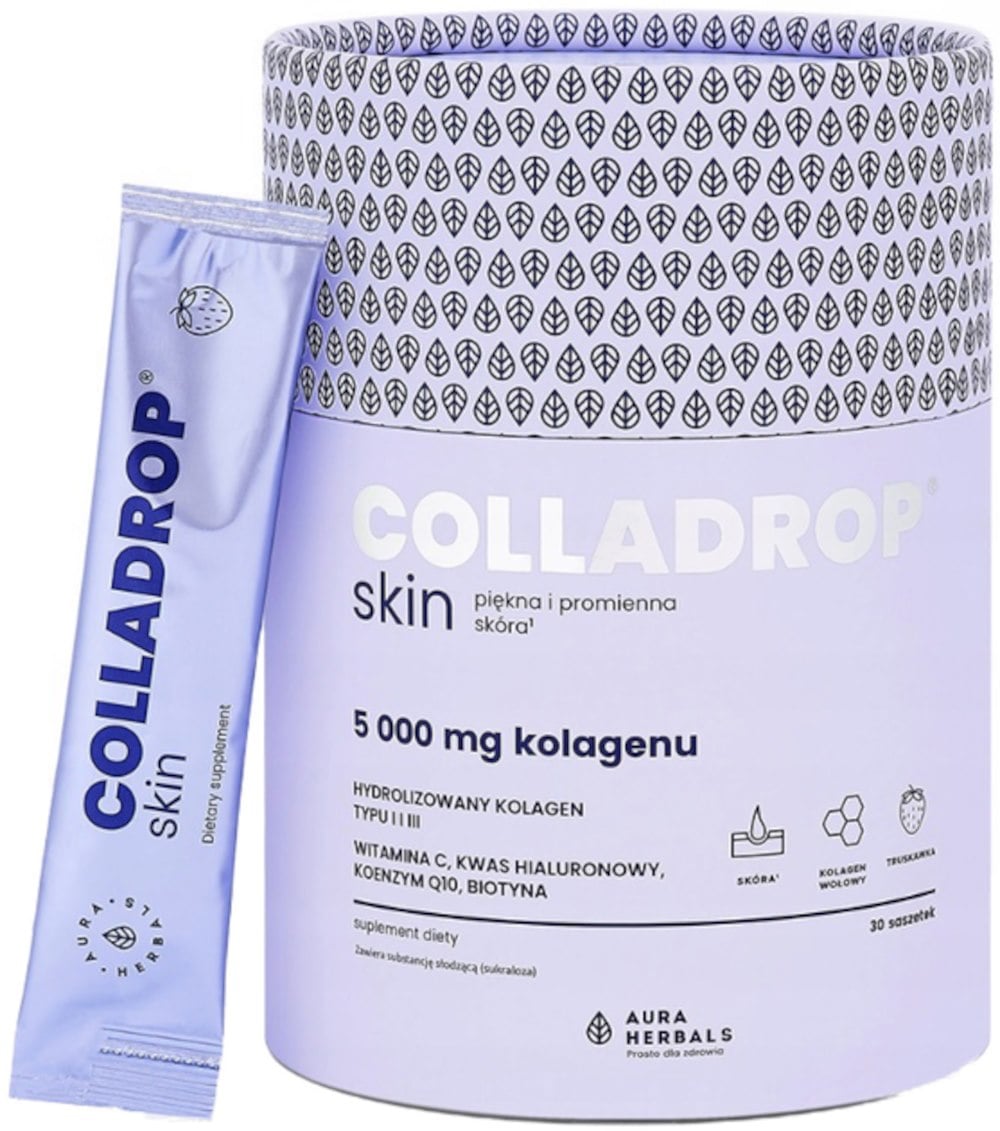 Aura Herbals Colladrop Skin kolagén 5000 mg 30 vreciek