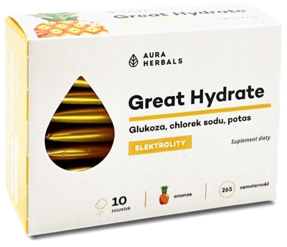 Aura Herbals Great Hydrate 10 sáčků s ananasovou příchutí