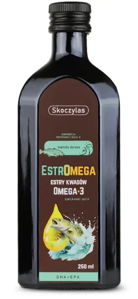 Skoczylas Estromega rybie omega-3 kyseliny DHA + EPA 250 ml