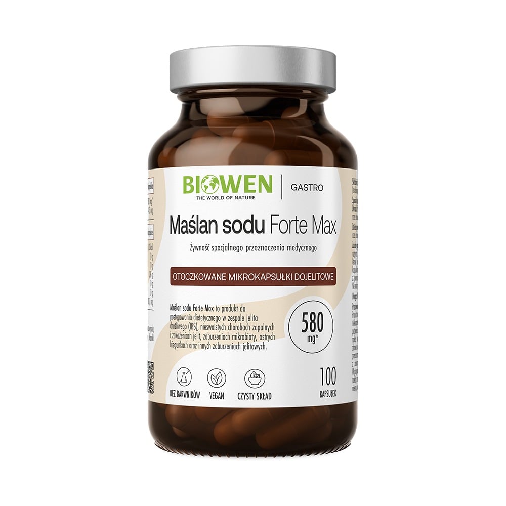Biowen Butyrát sodný Forte Max 580 mg 100 kapsúl