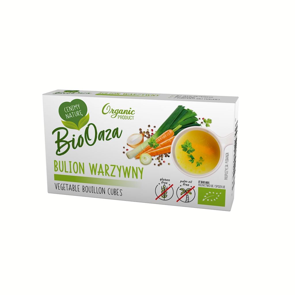 Biooaza Zeleninový bujón v kockách bez pridaných cukrov, bezlepkový BIO 66 g