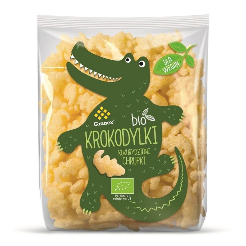 Granex Kukuřičné křupky Krokodýlci BIO 80 g