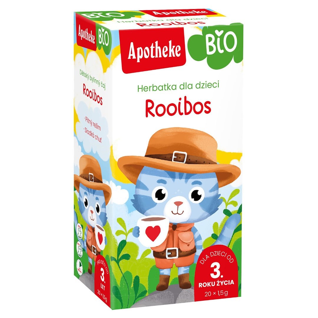 Apotheke Detský čaj Rooibos od 3 rokov BIO 30 g (20 × 1,5 g)