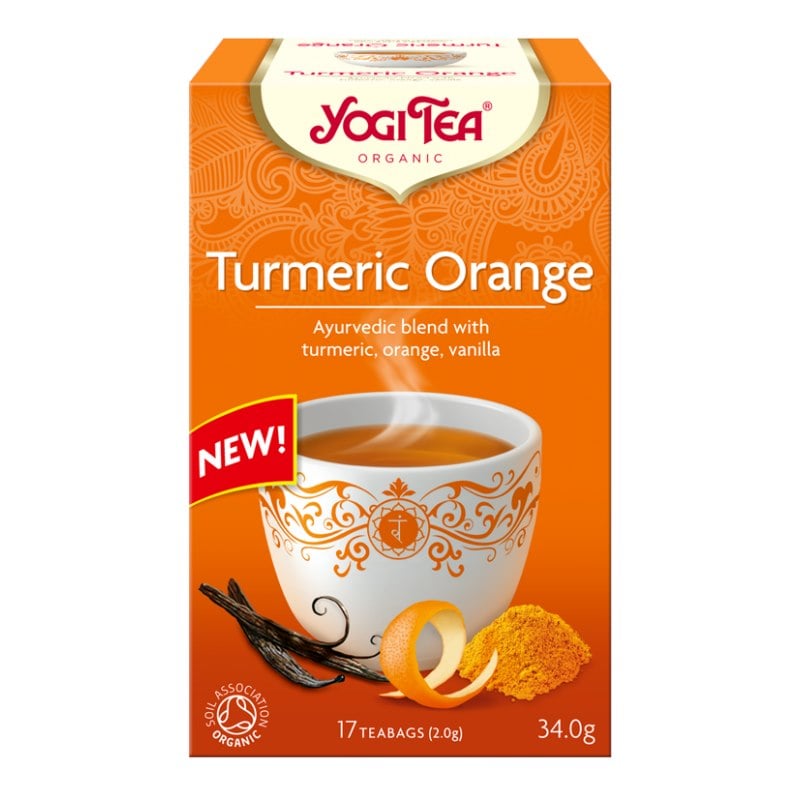 Yogi Tea Čaj Kurkuma a pomaranč BIO (17 x 2 g) 34 g