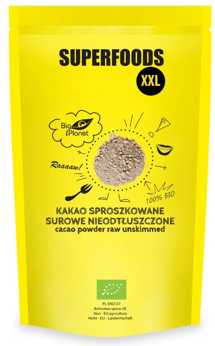 Bio Planet Kakao v prášku surové neodtučnené BIO 400 g