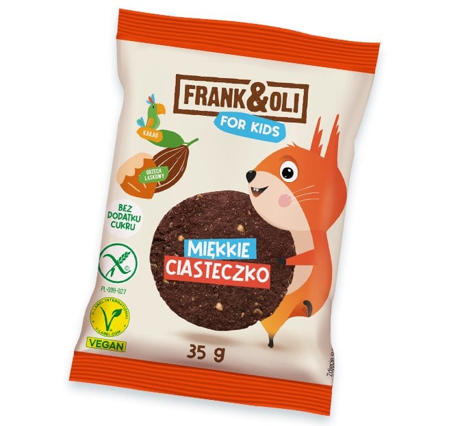 Frank&Oli For Kids Sušienka s pastou z lieskových orieškov a kakaom 35 g
