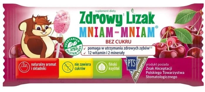 Mniam Mniam Starpharma Lízatko šumivá višňa bez lepku 6 g
