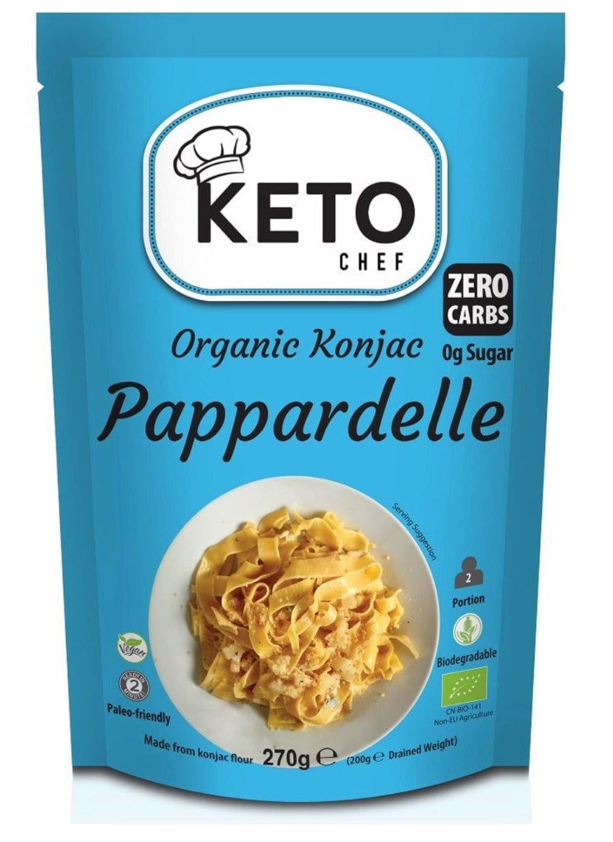 Keto Chef Cestoviny z konjacu pappardelle bezlepkové BIO 270 g