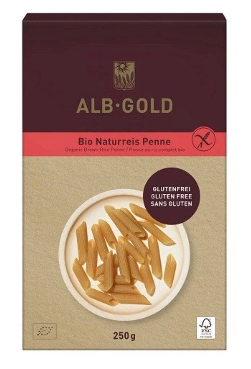 Alb Gold Penne z celozrnnej ryže bez lepku BIO 250 g