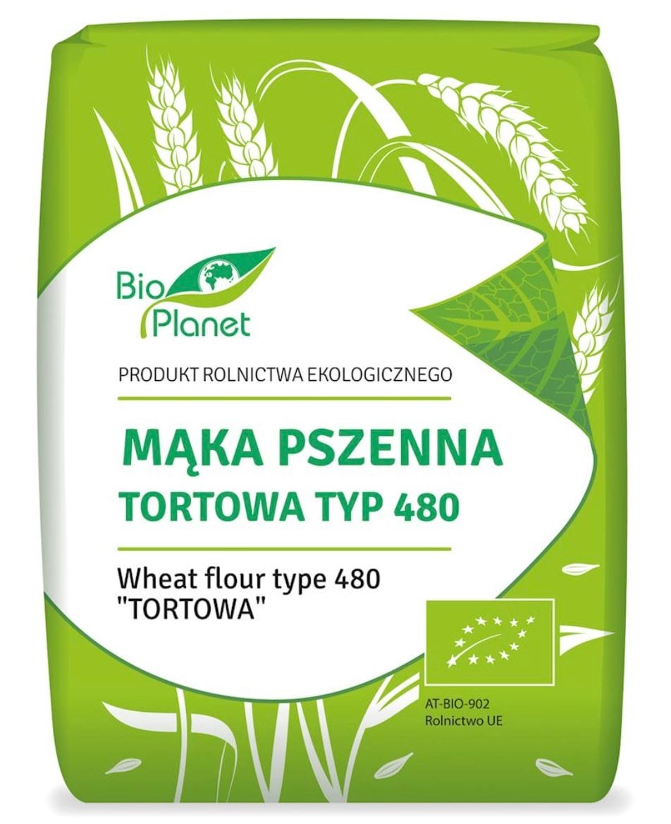 Bio Planet Pšeničná dortová mouka typ 480 BIO 1 kg