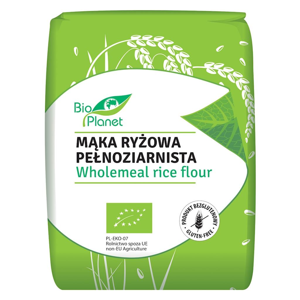 Bio Planet Ryžová múka celozrnná bezlepková BIO 1 kg