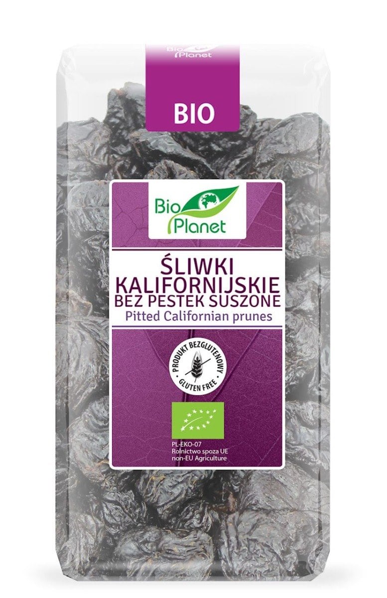 Bio Planet Sušené kalifornské slivky bezlepkové BIO 400 g