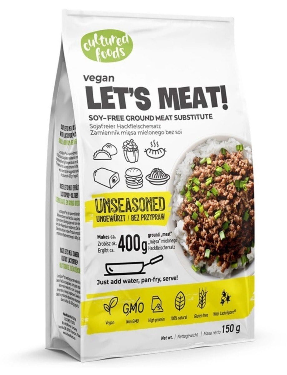 Cultured Foods Náhrada mletého mäsa bez korenia 150 g