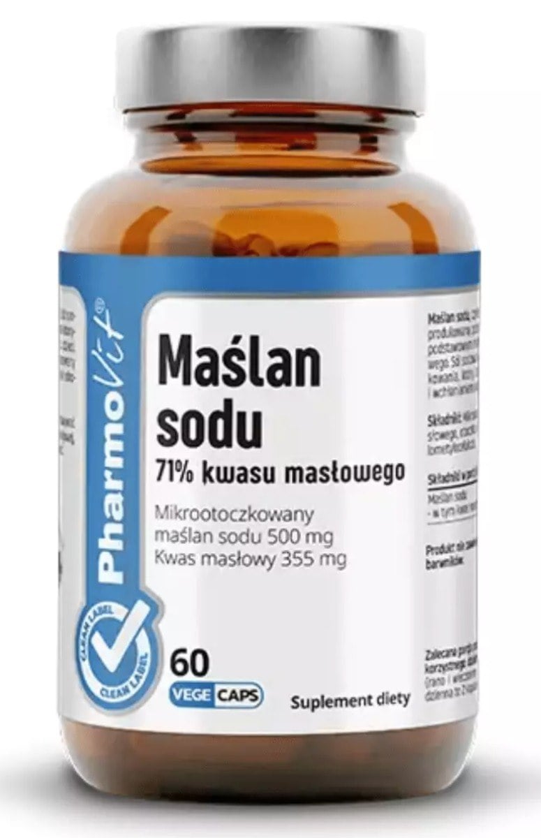 Pharmovit Butyrát sodný 71 % kyseliny maslovej 60 kapsúl