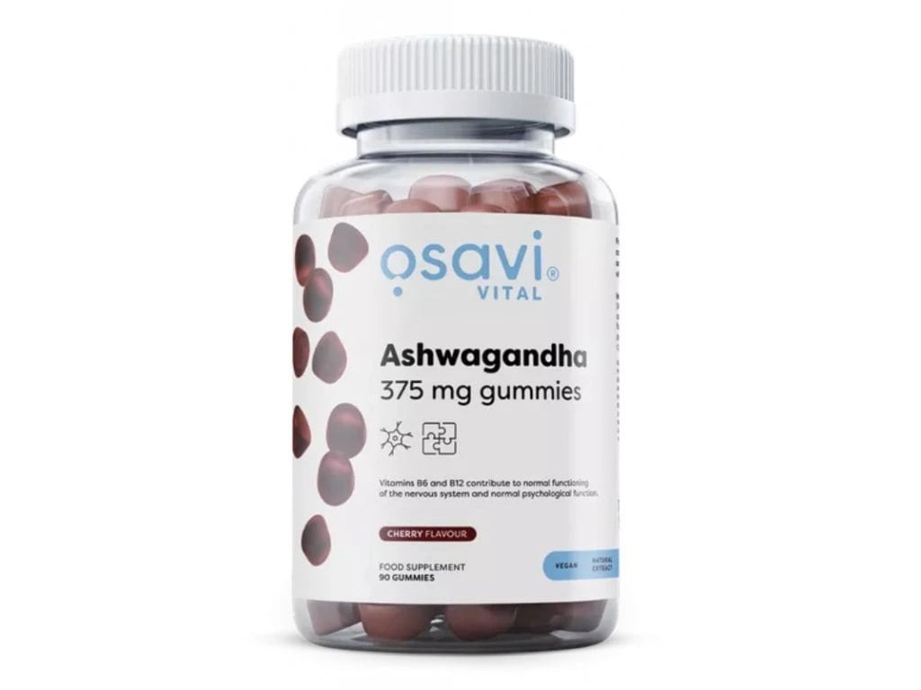Osavi Ashwagandha 375 mg 90 gumených cukríkov s višňovou príchuťou