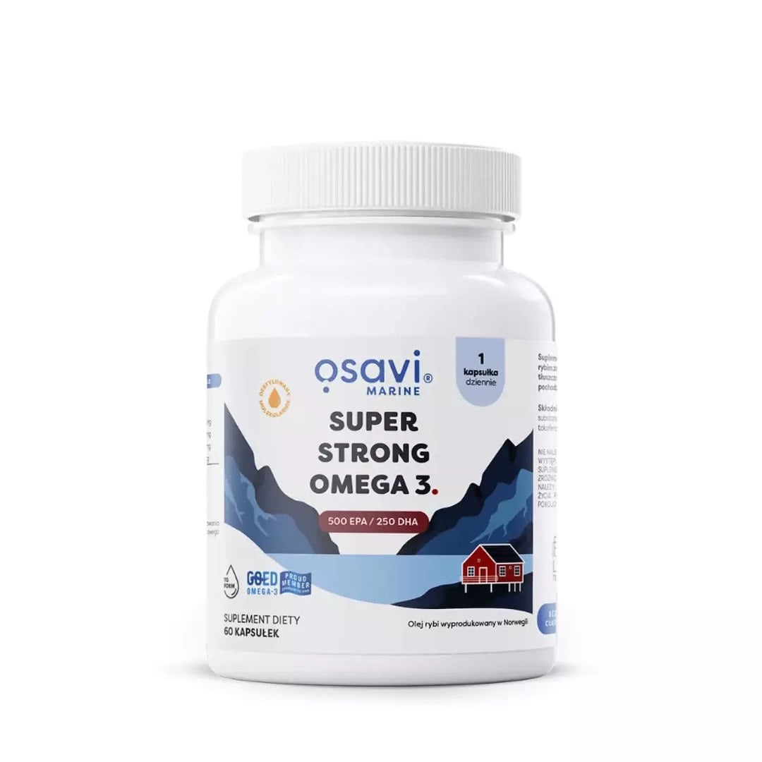 Osavi Super Strong Omega 3 500 mg EPA 250 mg DHA 60 mäkkých kapsúl