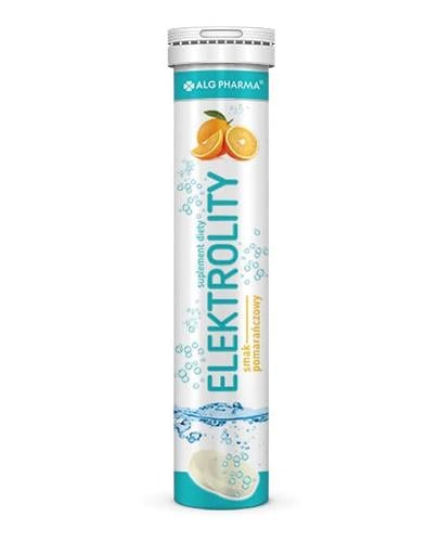 Alg Pharma Elektrolyty Hydration 20 šumivých tabliet s pomarančovou príchuťou