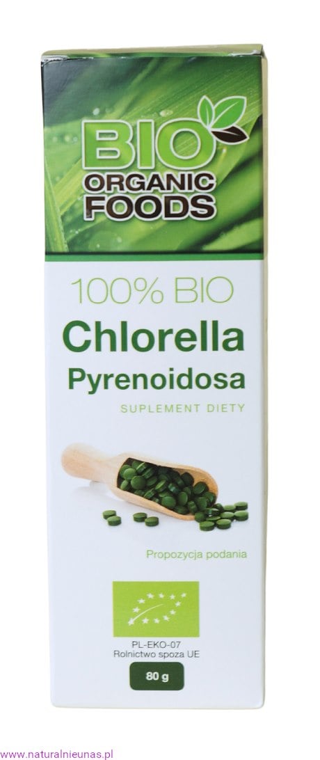 BIO ORGANIC FOODS Chlorella Pyrenoidosa BIO 250 mg 320 tabliet