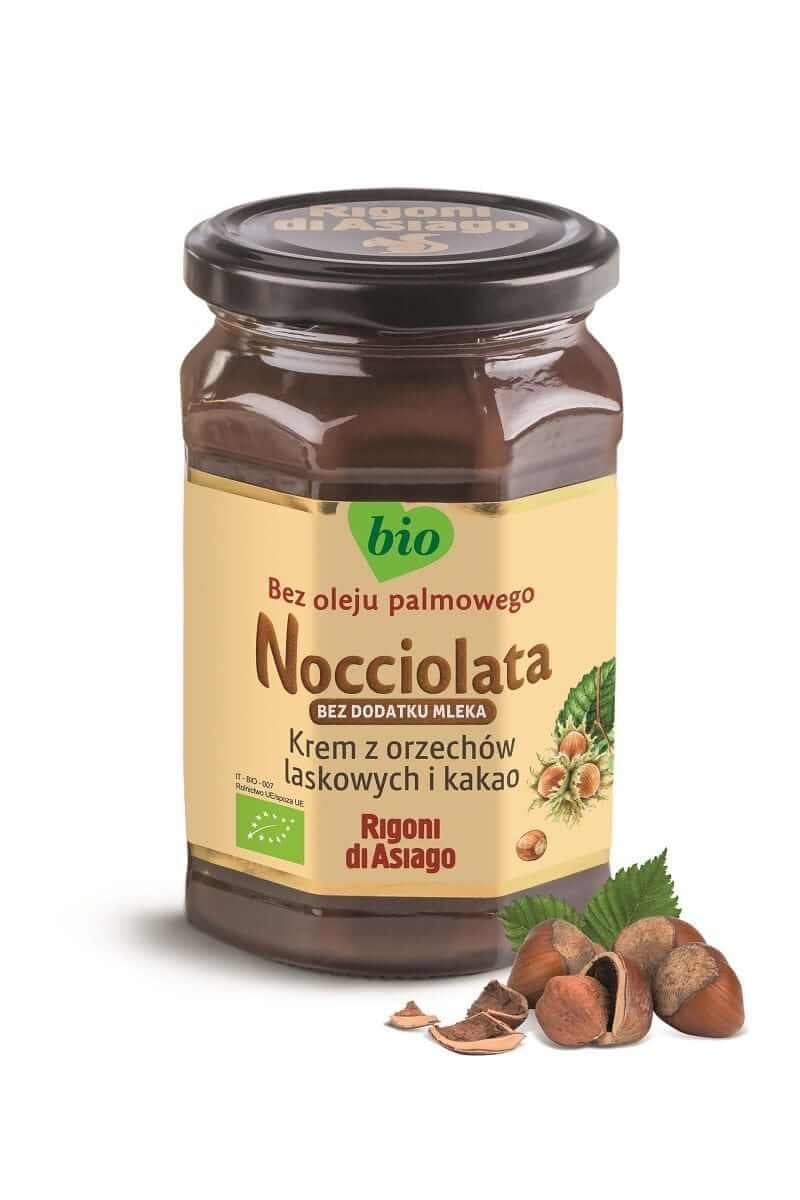 Nocciolata Krém lieskové orechy a kakao bez mlieka bez lepku BIO 250 g