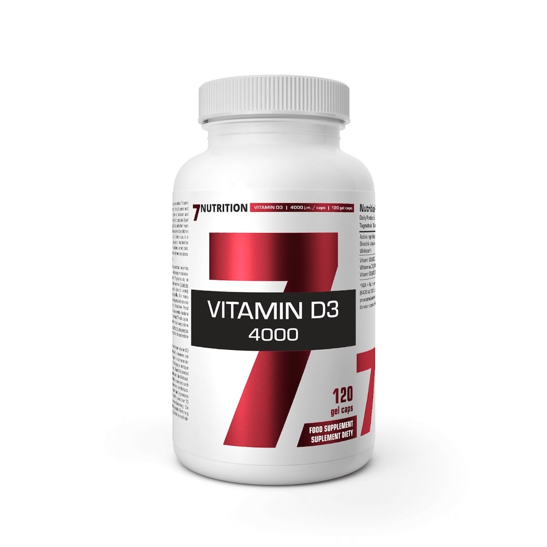7Nutrition Vitamin D3 4000 120 gelových kapslí