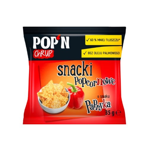 Sante POP'N Chrup popcornové snacky s paprikou 35 g
