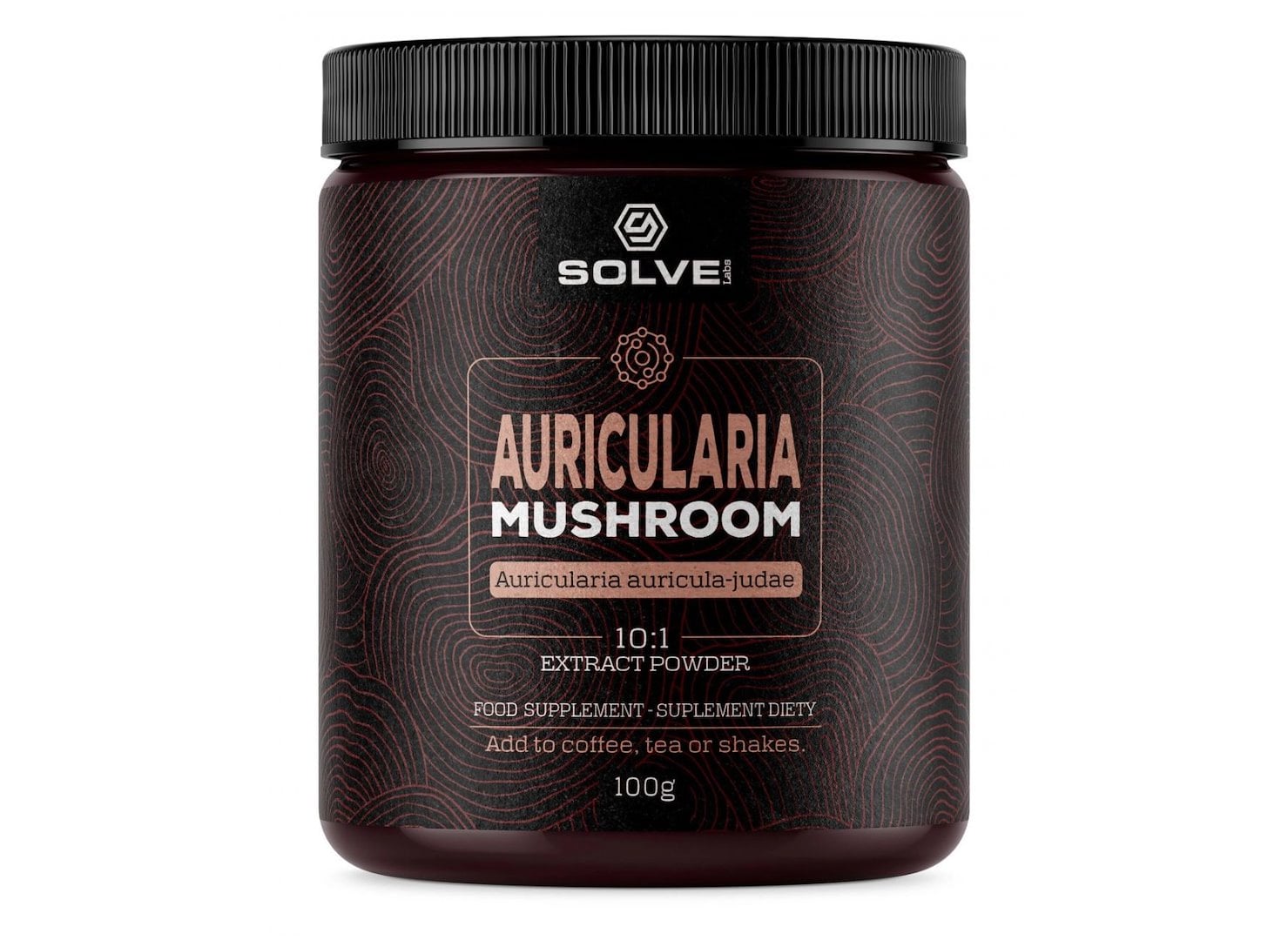SolveLabs Auricularia (boltcovitka ucho Jidášovo) 10:1 Mushroom Powder 100 g