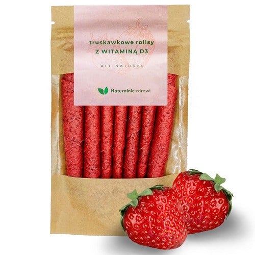 Naturalnie Zdrowi Jahodové rolky s vitamínom D3 50 g