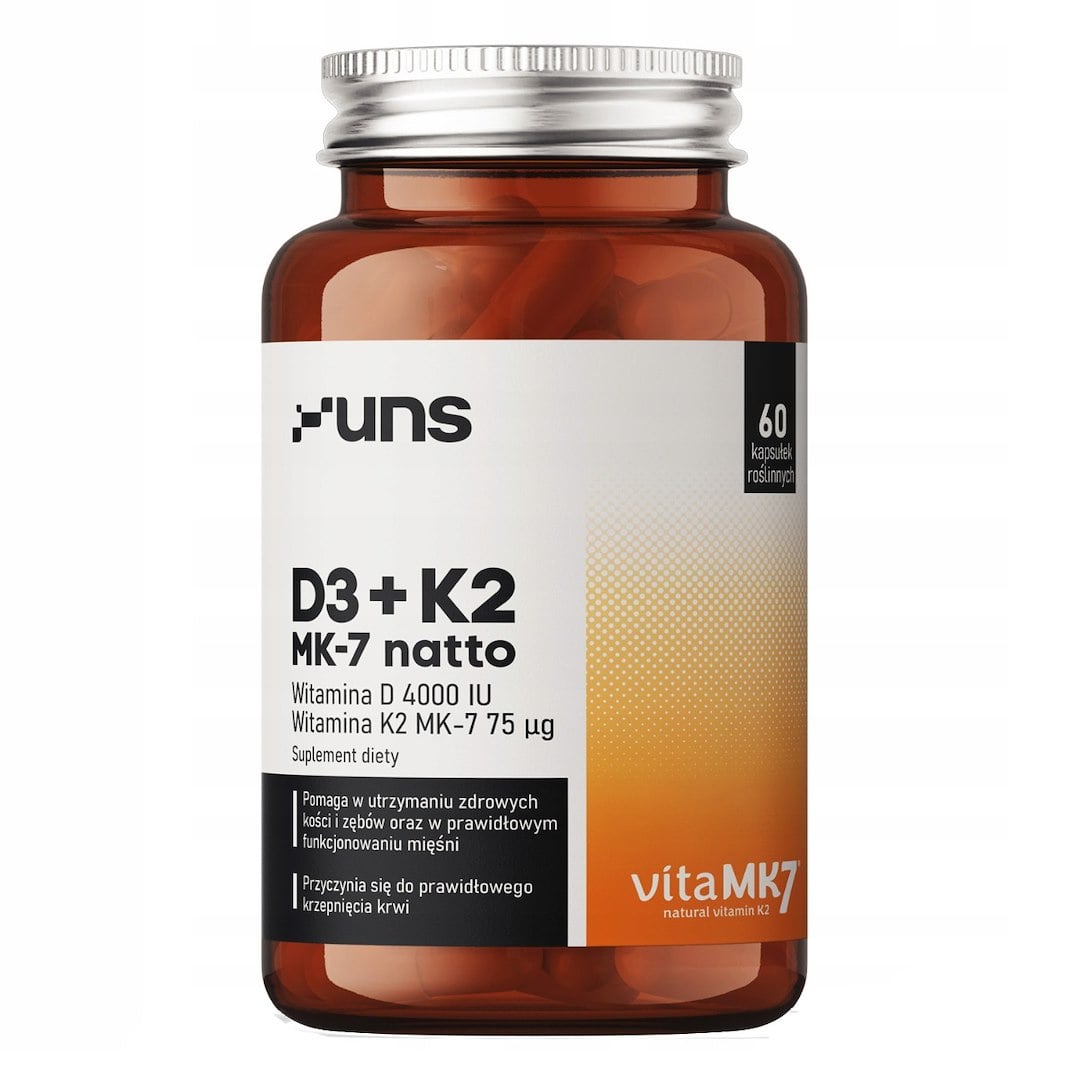 UNS Vitamín D3+K2 MK-7 NATTO 60 vege kapsúl