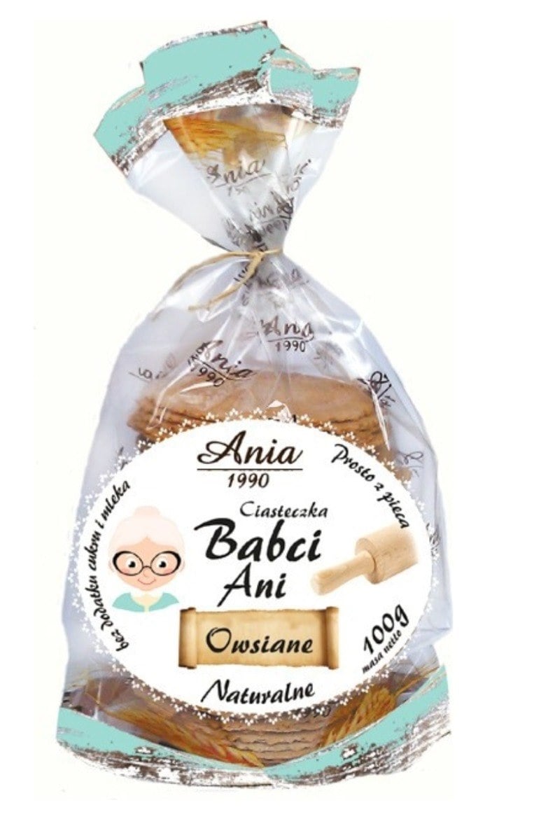 ANIA Ovesné sušenky babičky Ani bez cukru 100 g