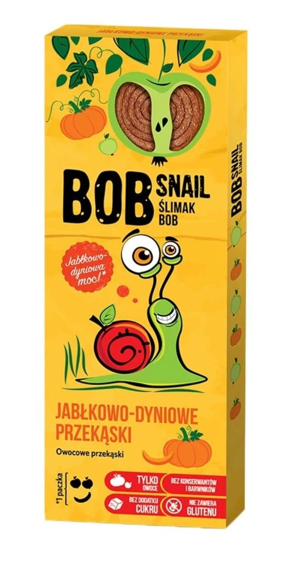 BOB SNAIL Ovocný snack jablko a dýně 30 g