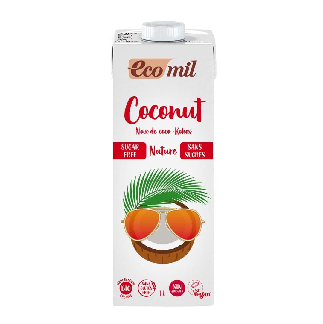 ECOMIL Kokosový nápoj bez cukru bezgluténový BIO 1 l