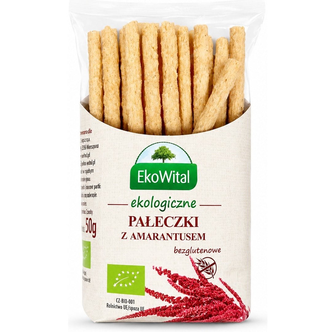EKOWITAL Tyčinky s amarantom bezgluténové BIO 50 g