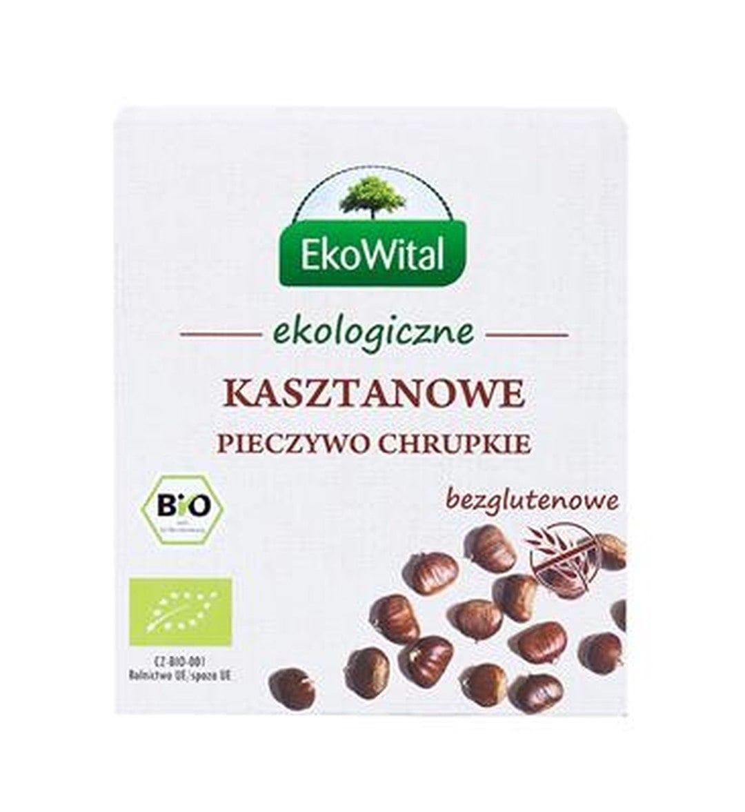 EKOWITAL Chrumkavé gaštanové pečivo bezgluténové BIO 100 g