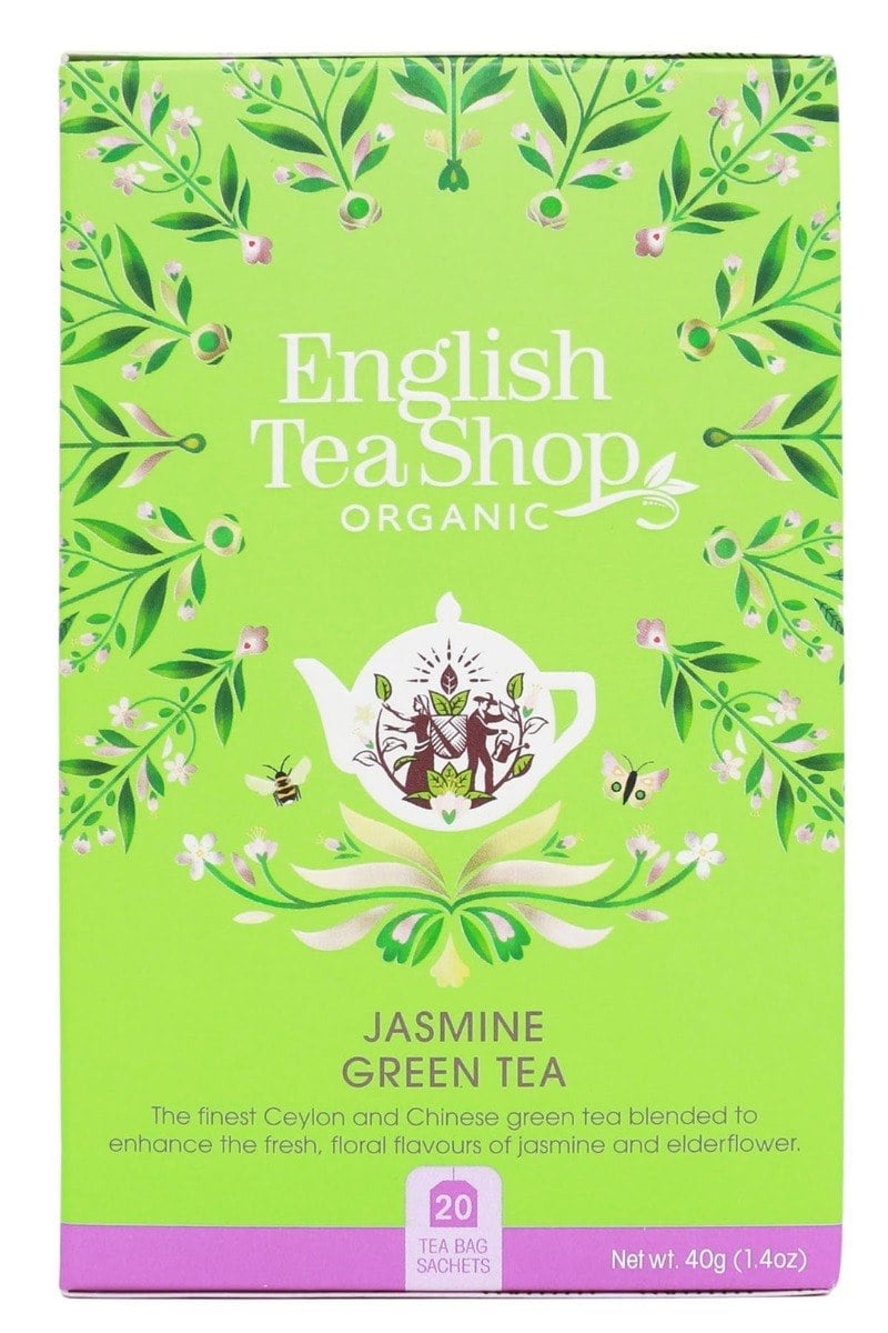 ENGLISH TEA SHOP Zelený čaj s jazmínom BIO (20 x 2 g) 40 g