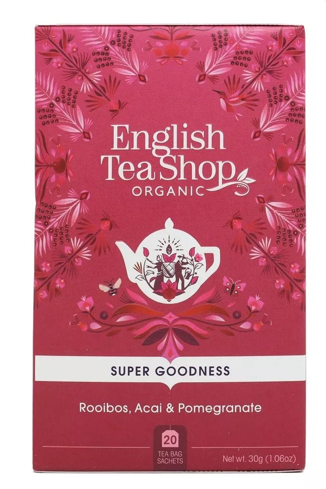 ENGLISH TEA SHOP Bylinný čaj Rooibos acai a granátové jablko BIO (20 x 1,5 g) 30 g