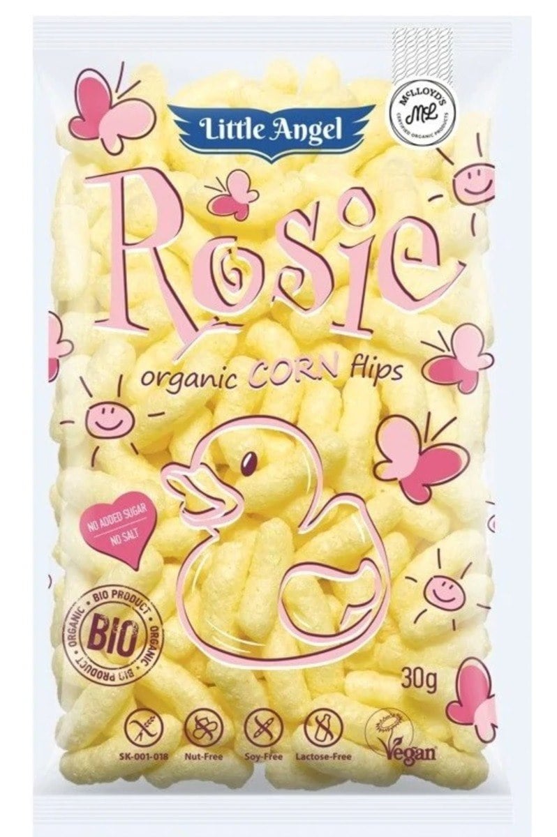 LITTLE ANGEL Kukuričné chrumky Rosie od 7. mesiaca BIO 30 g