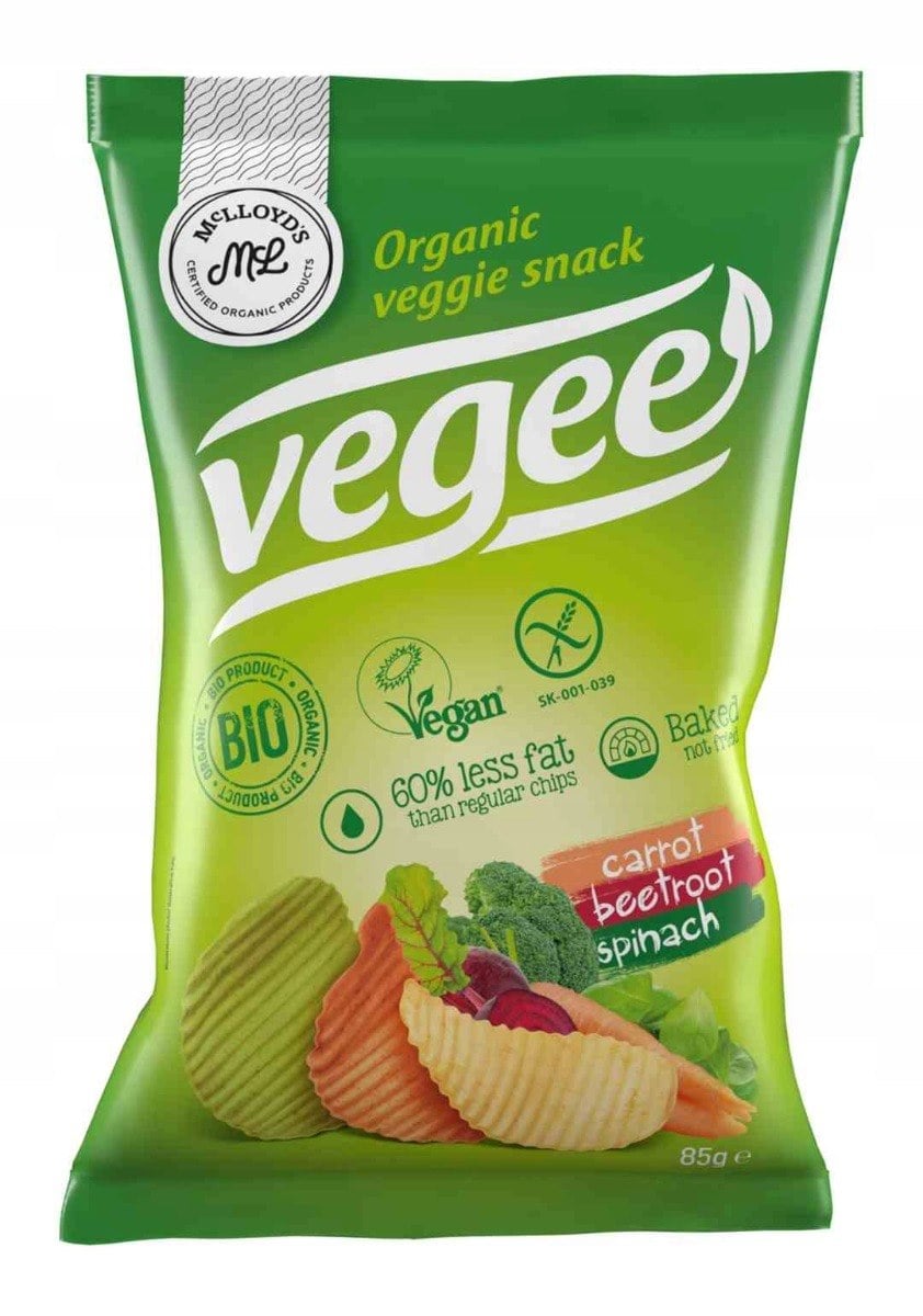 MCLLOYDS Zeleninové chipsy bez lepku BIO 85 g