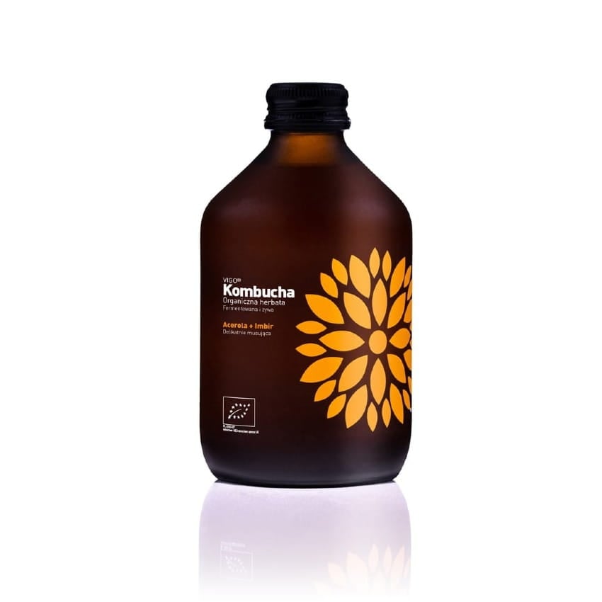 VIGO Kombucha Zázvor + Acerola BIO 330 ml