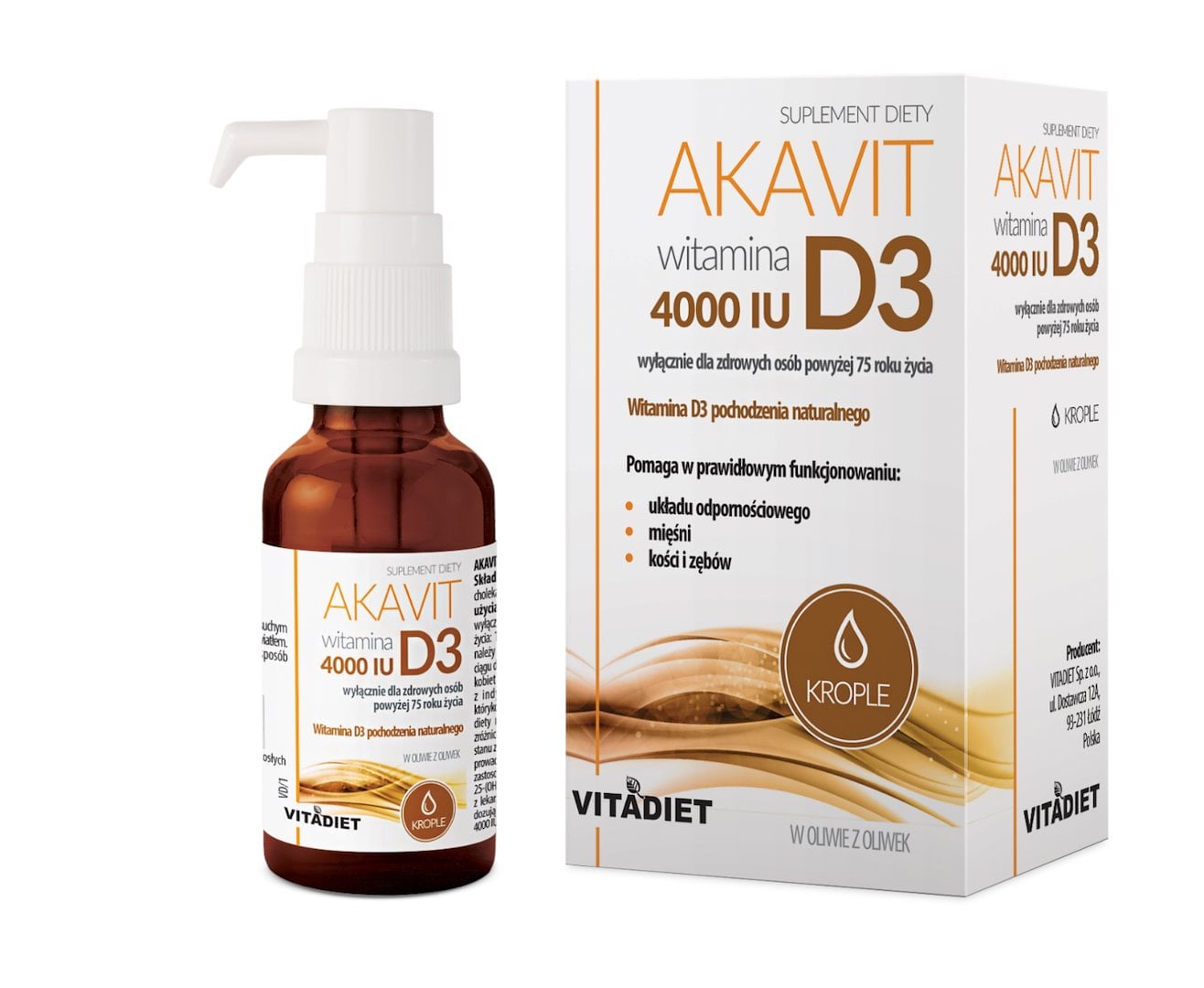 VITADIET AKAVIT Vitamín D3 4000 IU kapky 29,4 ml
